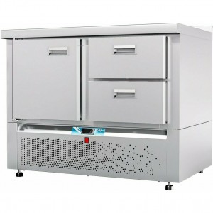 Стол холодильный низкотемпературный ABAT (АБАТ) СХН-70Н-01 (дверь, ящик 1/2) с бортом 25110111300 Стол холодильный низкотемпературный ABAT (АБАТ) СХН-70Н-01 (дверь, ящик 1/2) с бортом 25110111300